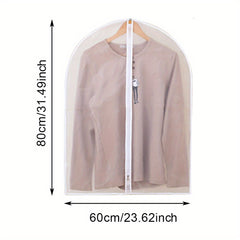 Garment Dust Cover Bags Suit Hanging Storage Bag With Zipper