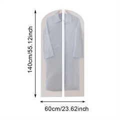 Garment Dust Cover Bags Suit Hanging Storage Bag With Zipper