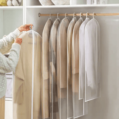 Garment Dust Cover Bags Suit Hanging Storage Bag With Zipper