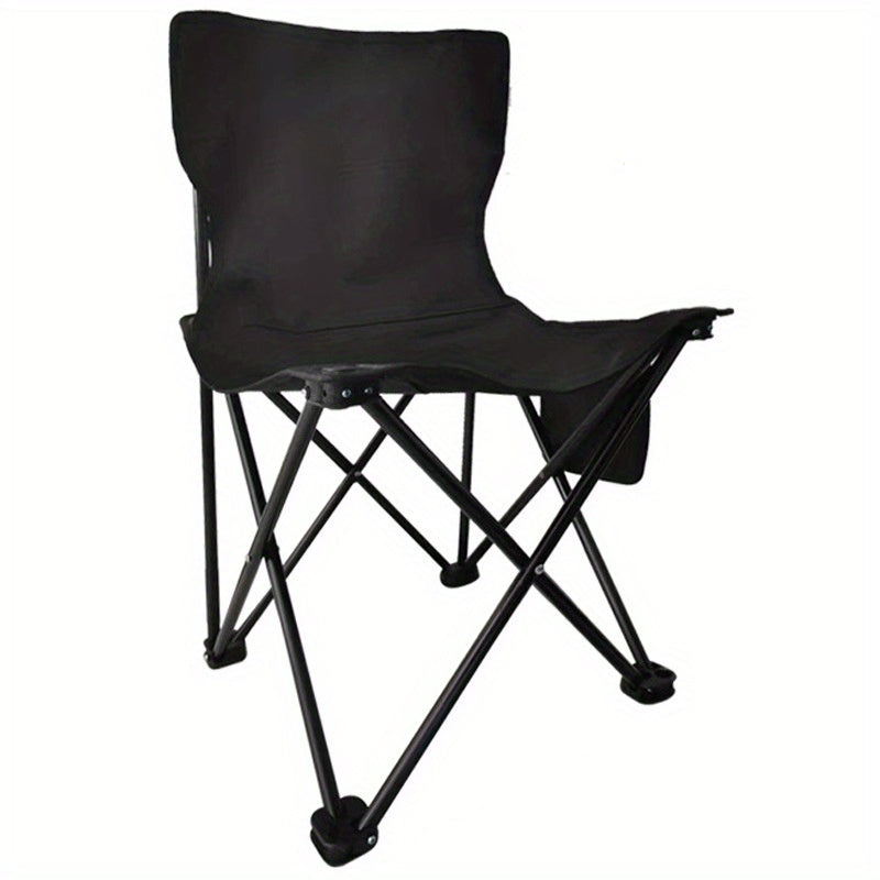 Metal Portable Folding Chair Outdoor Camping Moon Chair