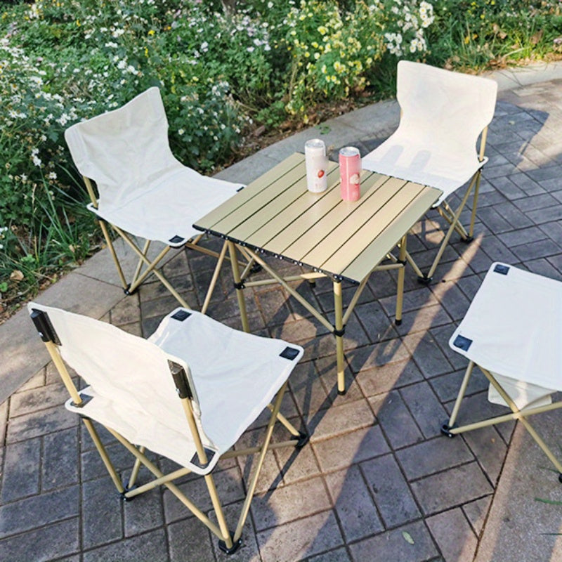 Metal Portable Folding Chair Outdoor Camping Moon Chair