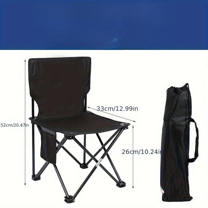 Metal Portable Folding Chair Outdoor Camping Moon Chair