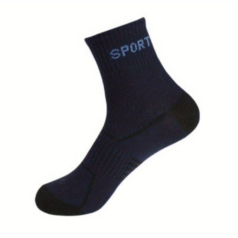 5 Pairs Men's Deodorant Ankle Socks for Outdoor Sports