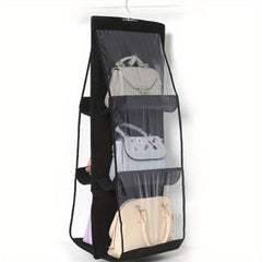 Double-Side Hanging Bag with Grids for Storage Organization