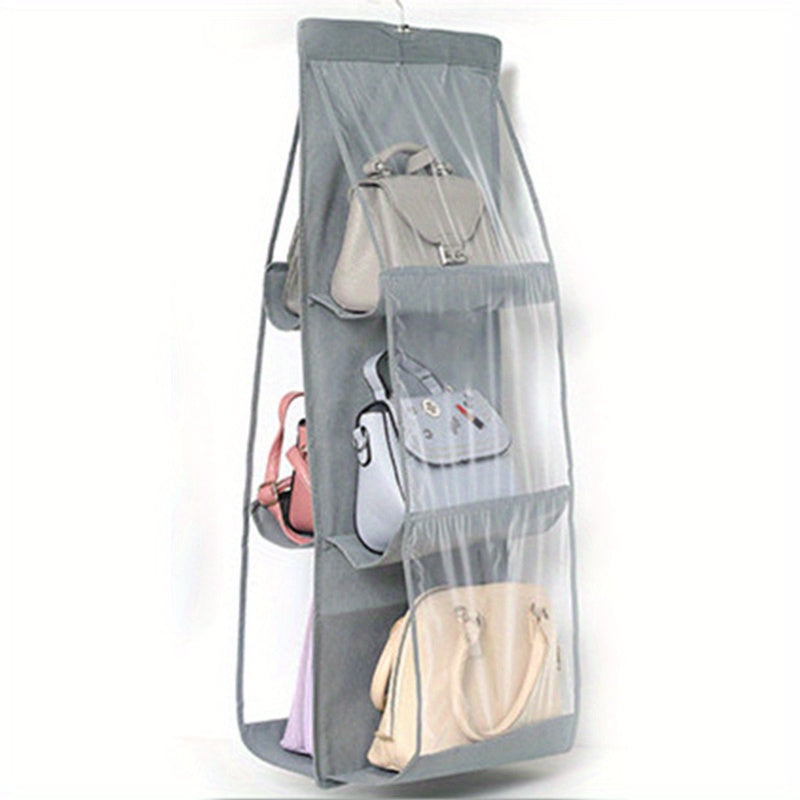 Double-Side Hanging Bag with Grids for Storage Organization