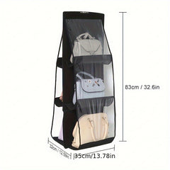 Double-Side Hanging Bag with Grids for Storage Organization