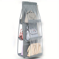 Double-Side Hanging Bag with Grids for Storage Organization
