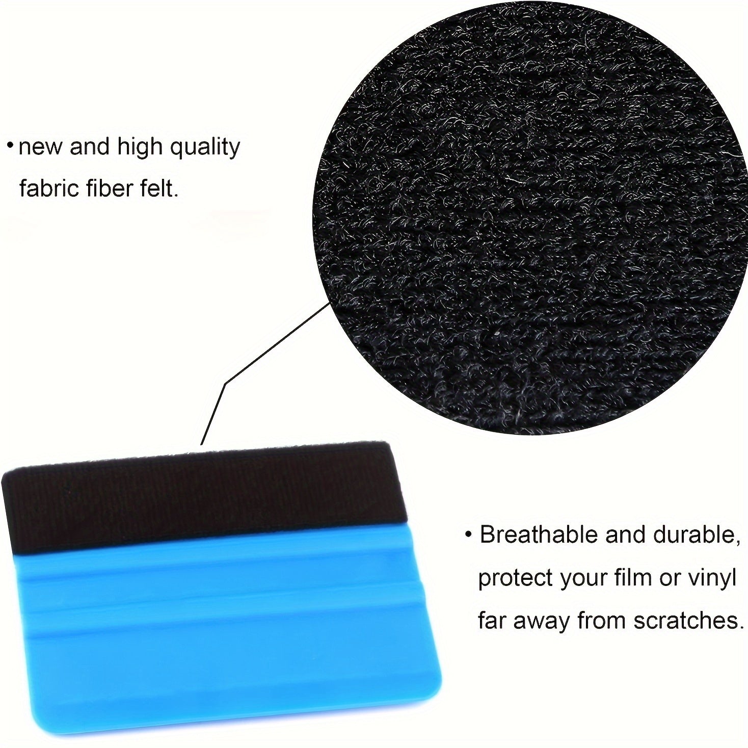 5pcs Vinyl Felt Squeegee Professional Car SCRAPER Plastic Multipurpose