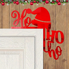 Christmas Hat Acrylic Mirror Sticker Home Decor
