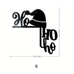 Christmas Hat Acrylic Mirror Sticker Home Decor