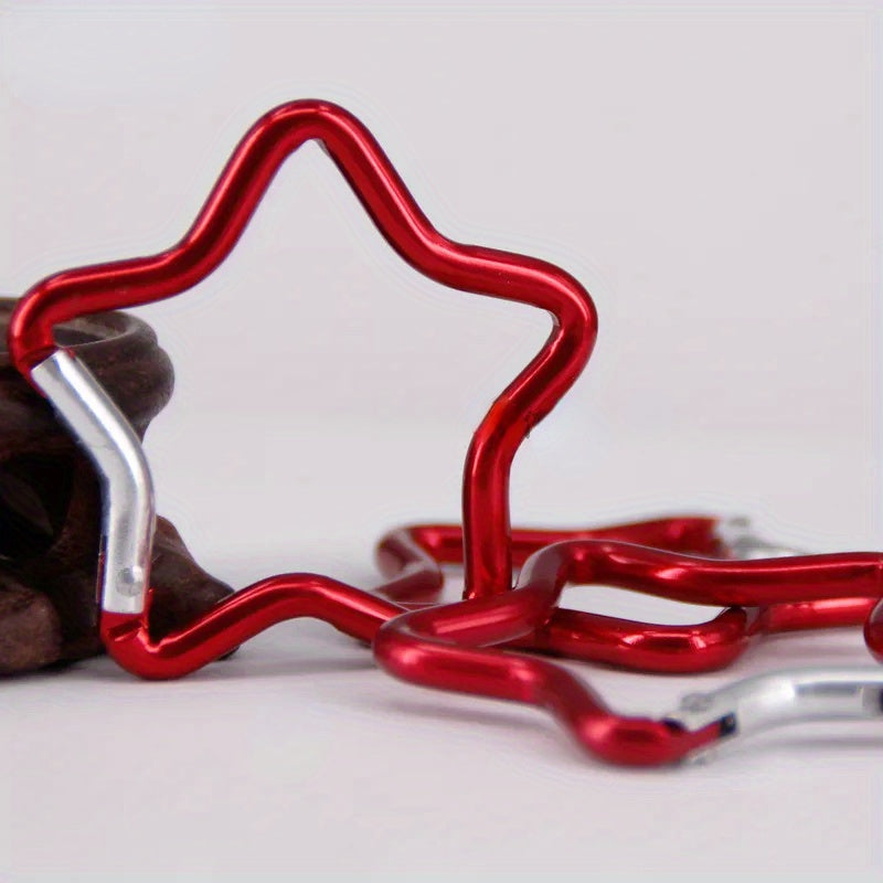 Star Shaped Aluminum Carabiner Key Chain for Outdoor Camping