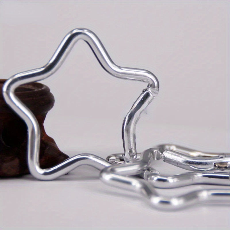 Star Shaped Aluminum Carabiner Key Chain for Outdoor Camping