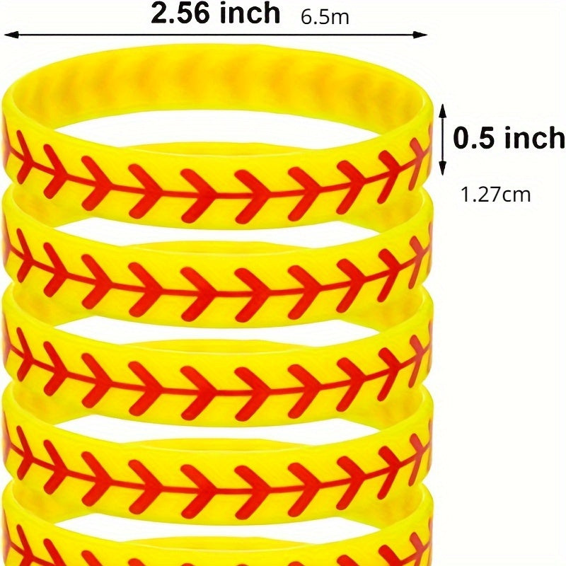 Softball Fans Silicone Bracelet