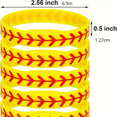 Softball Fans Silicone Bracelet