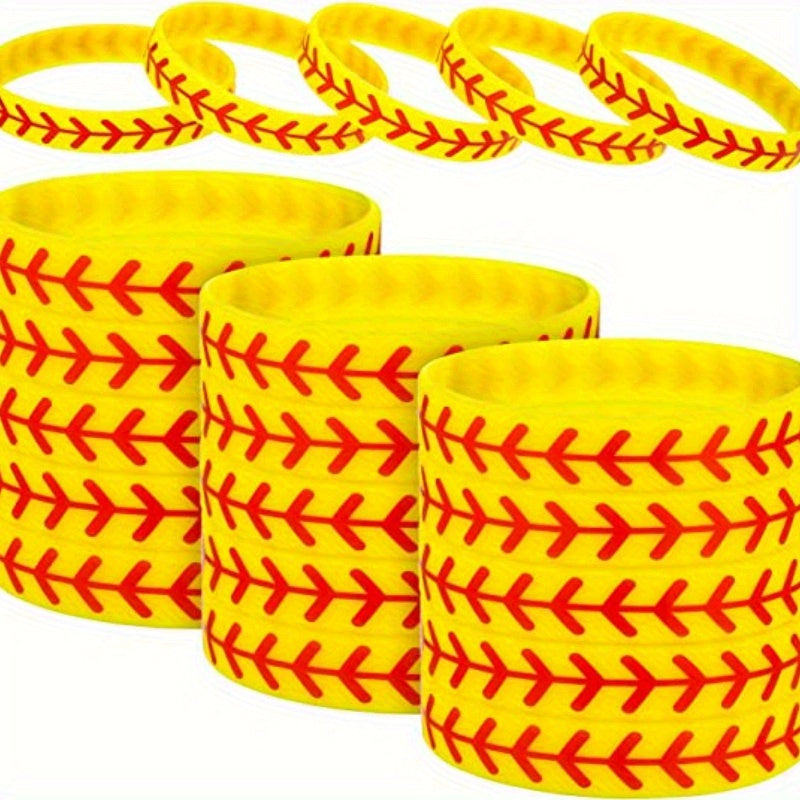 Softball Fans Silicone Bracelet