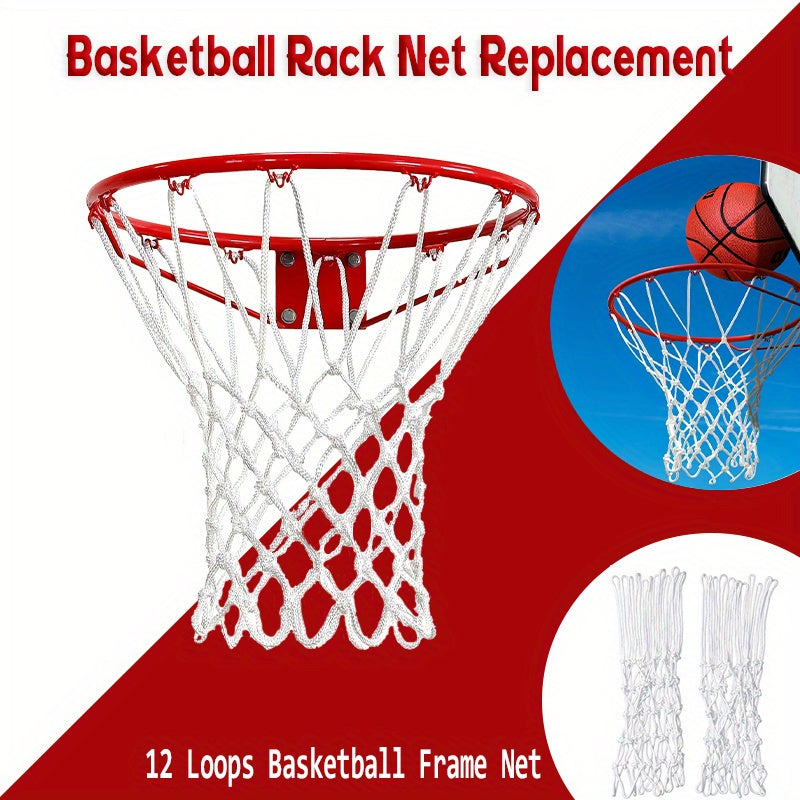 Heavy Duty Basketball Net with 12 Loops - Indoor & Outdoor Use