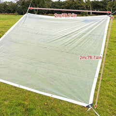 Transparent Thickened Edge Wrapped Rainproof Plastic Film for Tent