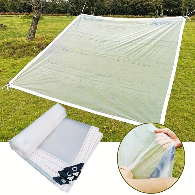 Transparent Thickened Edge Wrapped Rainproof Plastic Film for Tent