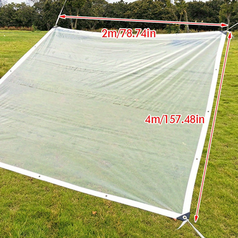 Transparent Thickened Edge Wrapped Rainproof Plastic Film for Tent