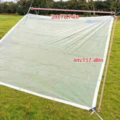 Transparent Thickened Edge Wrapped Rainproof Plastic Film for Tent
