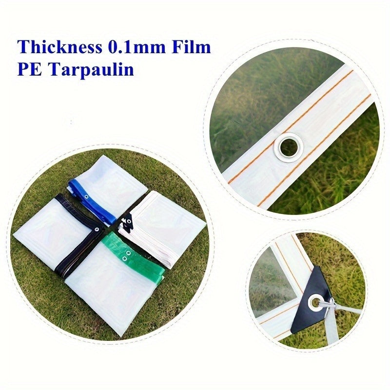 Transparent Thickened Edge Wrapped Rainproof Plastic Film for Tent