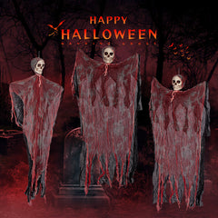 Halloween Hanging Ghost Decoration Horror Skull Head Veil Cloth
