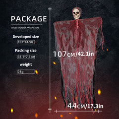 Halloween Hanging Ghost Decoration Horror Skull Head Veil Cloth