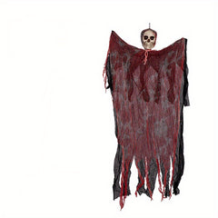 Halloween Hanging Ghost Decoration Horror Skull Head Veil Cloth