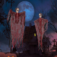 Halloween Hanging Ghost Decoration Horror Skull Head Veil Cloth