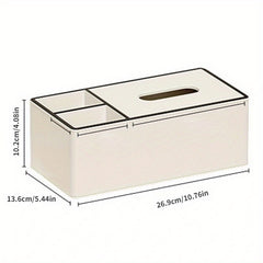 1pc Leather Draw Paper Box Storage Room Decor Kitchen Bathroom Bedroom Decor