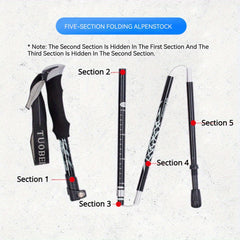 Aluminum Telescopic Trekking Pole for Hiking