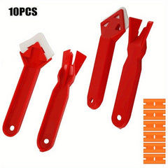10pcs Red Scraper Shovel Blade Combination Sealant Finishing Tool