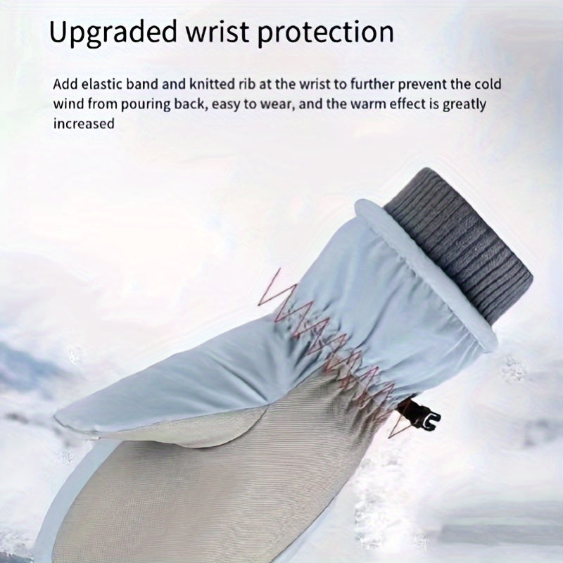 Touch Screen Waterproof Skiing Gloves Winter Warm Snow Mittens