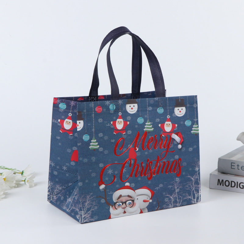 3pcs Christmas Gift Packaging Bag Large Capacity Portable Tote Bag