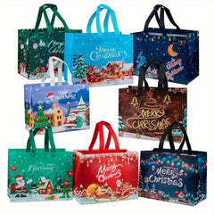 3pcs Christmas Gift Bag Large Capacity Portable Tote Bag