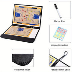Basketball Coaching Board Portable Coaches Clipboard Magnetic Board Kit