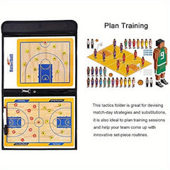 Basketball Coaching Board Portable Coaches Clipboard Magnetic Board Kit