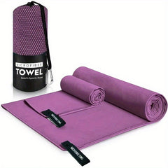 2pcs Quick Drying Microfiber Towels for Sports & Beach