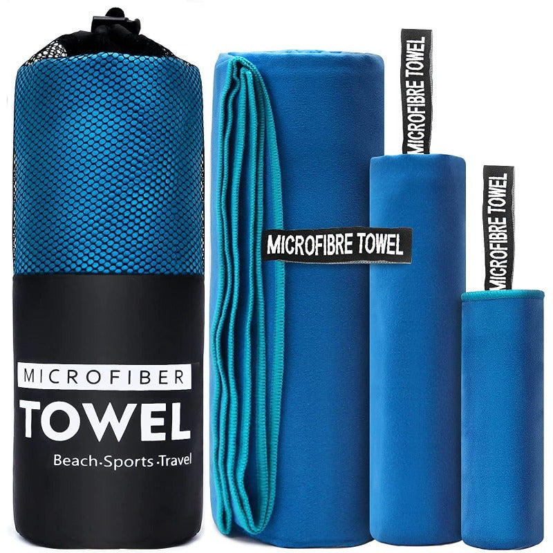 2pcs Quick Drying Microfiber Towels for Sports & Beach
