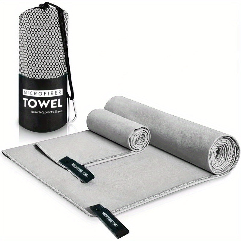 2pcs Quick Drying Microfiber Towels for Sports & Beach
