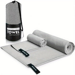 2pcs Quick Drying Microfiber Towels for Sports & Beach