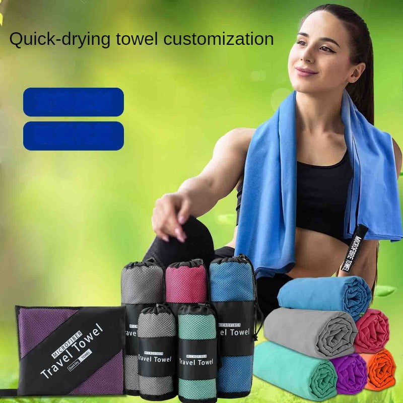 2pcs Quick Drying Microfiber Towels for Sports & Beach