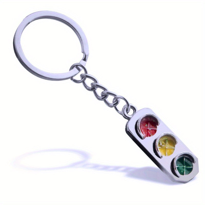 Creative Traffic Light Keychain Keyring Funny Key Chain Charm Pendant Ornament
