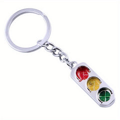 Creative Traffic Light Keychain Keyring Funny Key Chain Charm Pendant Ornament