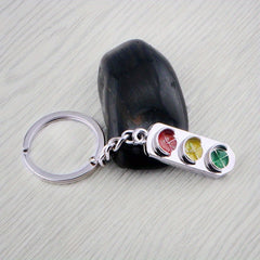 Creative Traffic Light Keychain Keyring Funny Key Chain Charm Pendant Ornament