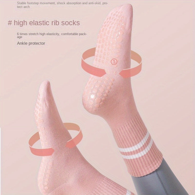 Professional Non Slip Yoga Socks with Grips for Pilates Ballet Barre