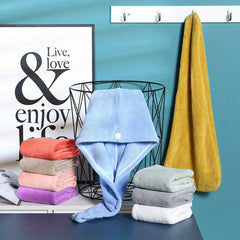 Hair Drying Cap Water Absorbent Towel Shower Cap Soft Camping Towel