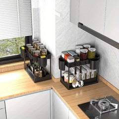 2 Tier Under Sink Storage Rack Organizer