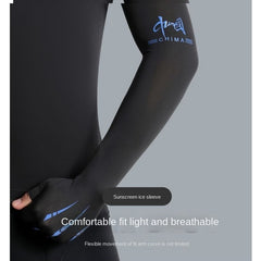 2pcs Long Gloves Arm Sleeves Ice Sleeves Hand Cover Half Finger Gloves