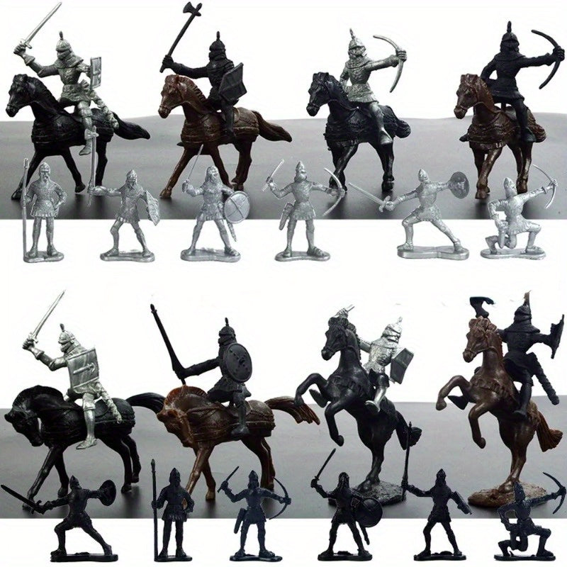 28pcs Military Soldier Model Sandtable Toy Scene Plastic Microlandscape Set